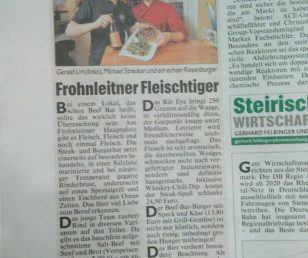Die Beef-Bar in der Kronen Zeitung